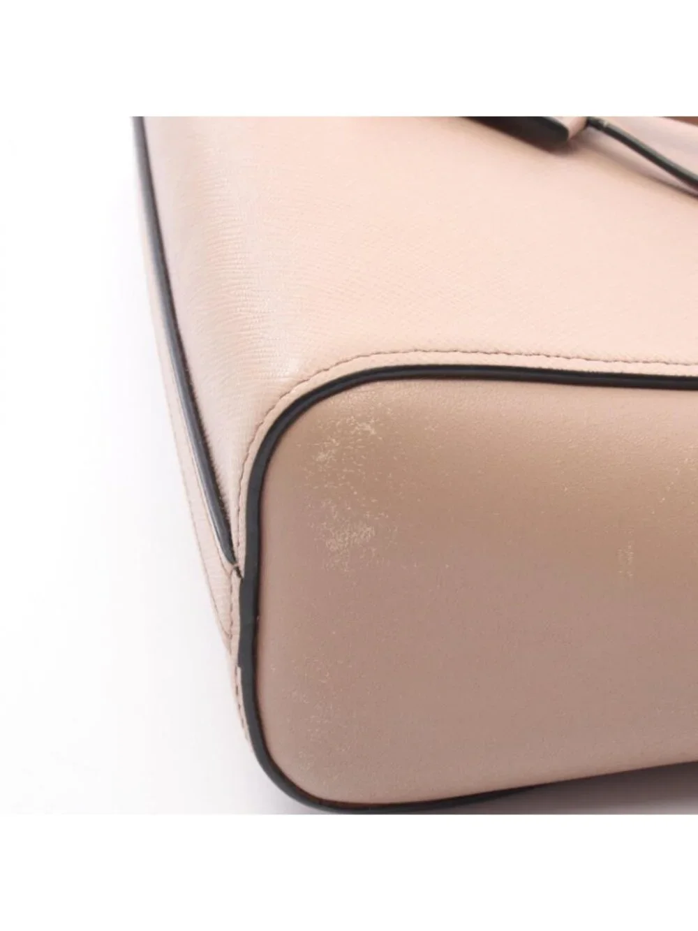 Prada 2-Way Pink Beige Leather Shoulder Handbag